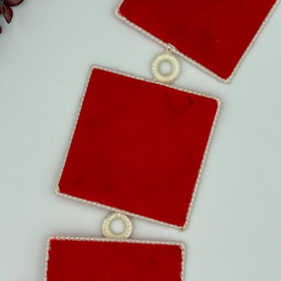 Vintage Handmade JOY Wall Hanging Christmas Decor 1980s - Picture 7 of 7